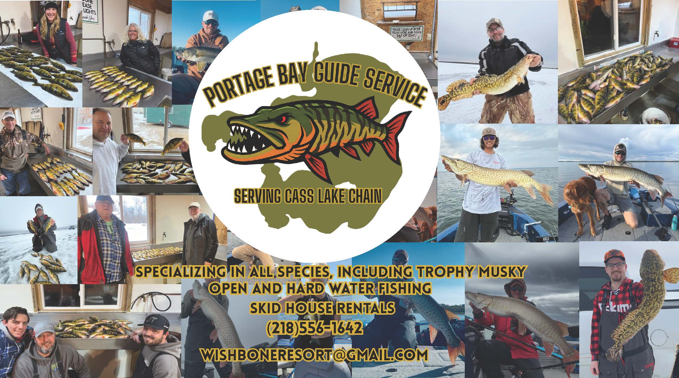 Specializing in all species including Trophy musky